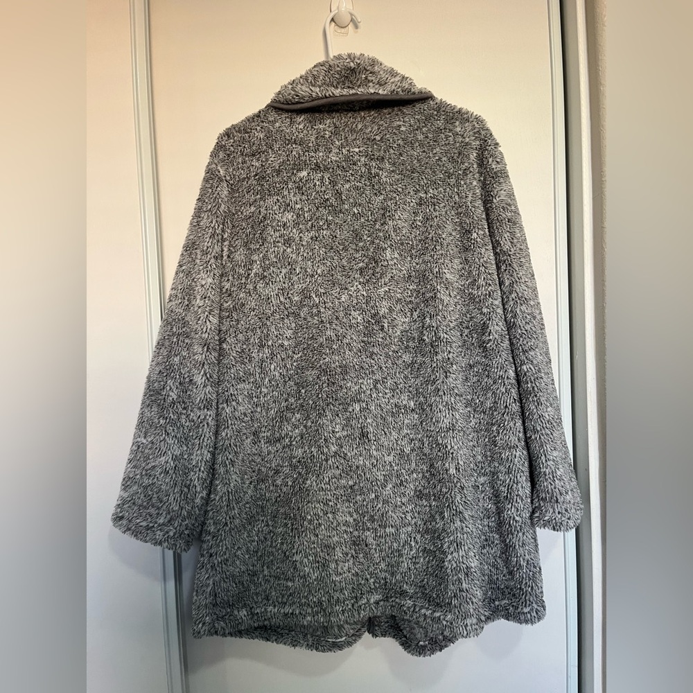 Soft Surroundings Womens XL Most Wonderful Cardigan Gray Cozy Plush‎ Lounge - Picture 5 of 5